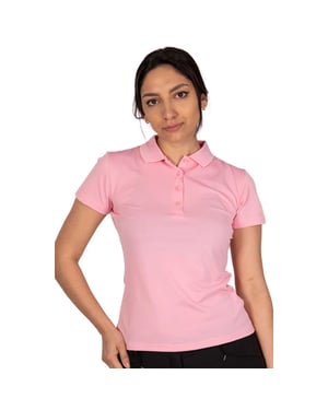 Island Green Dames/Dames Klassiek Micro Pique Golf Poloshirt (Snoepjesroze)