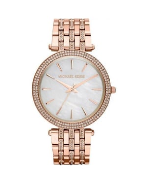 Michael Kors MK3220 Darci Parelmoer Wijzerplaat Kristal Vrouwenhorloge
