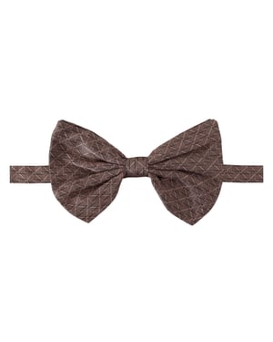 Dolce & Gabbana Grijs Fantasieprint Verstelbare Hals Papillon Strik Herenstropdas