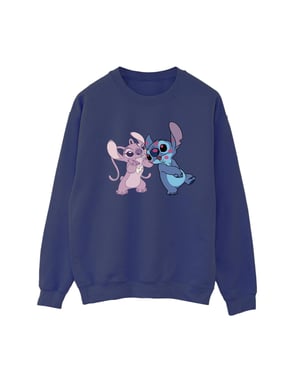 Disney Dames/Dames Lilo & Stitch Kisses Sweatshirt (Marineblauw)