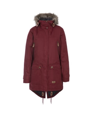 Trespass - Dames Clea Waterbestendige Gewatteerde Jas (Rood)