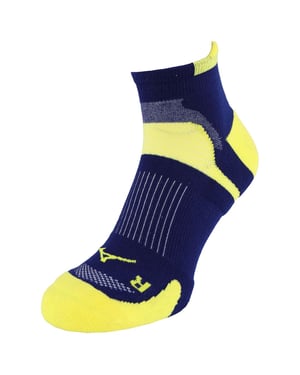 Mizuno Race Low Heren Geel/Navy Hardloopsokken