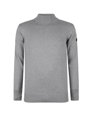 Presly & Sun Trui Jordan Mock Turtle Pullover  Grijs