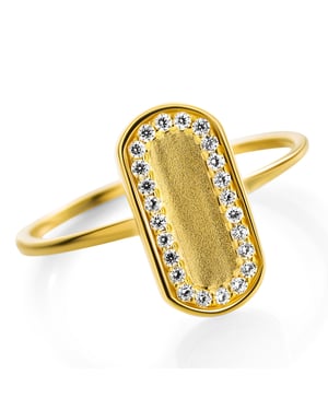 Orphelia 'Malaga' Dames 925 Sterling Zilveren Ring - Goud ZR-7573/G