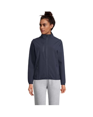 SOLS Dames/Dames Falcon Zachte Shell Jas met rits (Afgrond blauw)