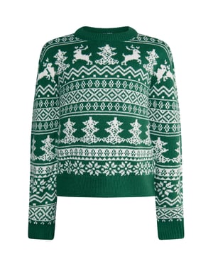 Mo Jumper jongens (kinderen) Groen Wit