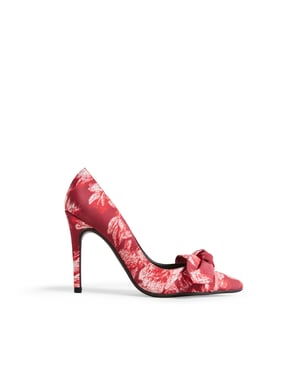 Ted Baker Ryama 100Mm Tapestry Glitch Bow Court, Rood