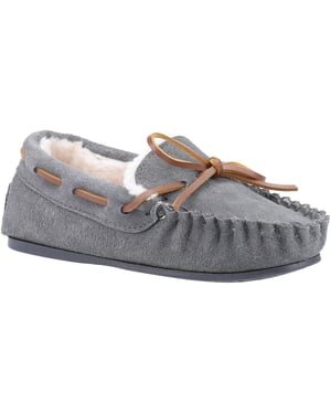 Hush Puppies Kinderen/Kinderen Addison Suède Slippers (Grijs)