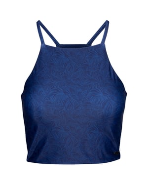 Trespass Dames/Dames Harlow Palm Leaf Zwemtop (Blauw)