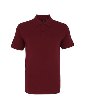 Asquith & Fox Heren Poloshirt met korte mouwen (Bourgondië)