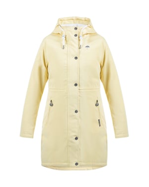 Schmuddelwedda Winter parka Dames lichtgeel