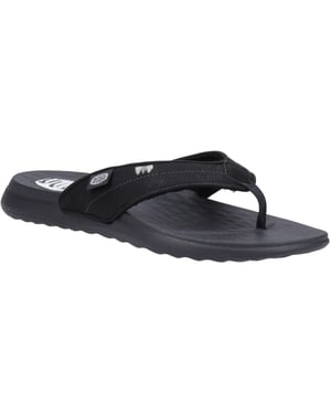 HEYDUDE Christi Flip Classic Dames Zwarte Sandalen