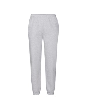 Fruit of the Loom Volwassen uniseks Classic 260 Joggingbroek met elastische manchetten (Heide Grijs)
