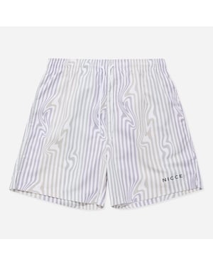 Nicce Strata Heren Wit/Lila Zwemshort