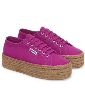 Superga 2790 Touw 100% Katoen Dames Violet Paars Trainers