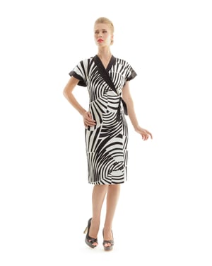 Zebraprint oversteekjurk
