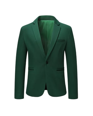 Heren colbert slim fit jas zakelijk dagelijks blazer groen