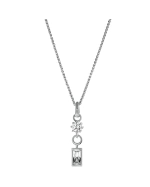 Orphelia 'Madelyn' Dames 925 Sterling Zilveren Hanger met Ketting - Zilver ZH-7583