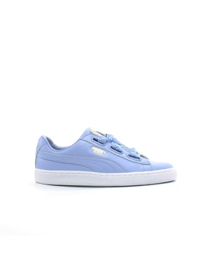PUMA Basket Heart Crochet Paars Damestrainers