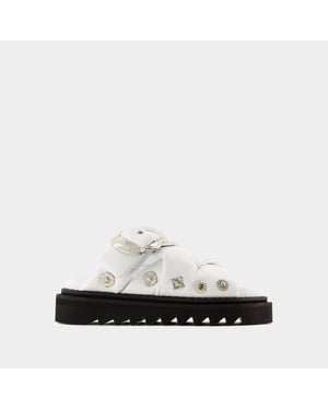 Aj1317 Sandalen - Toga Pulla - Leer - Wit
