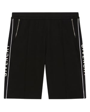 Givenchy Classic Fit zwarte short met logo aan de zijkant