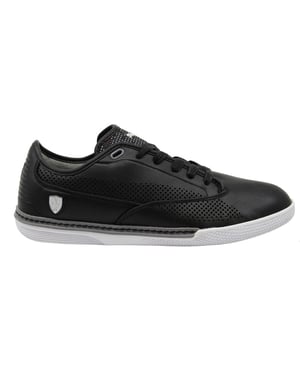 Puma Novellino Scuderia Ferrari Zwart Leer Lace Up Herentrainers 304664 01