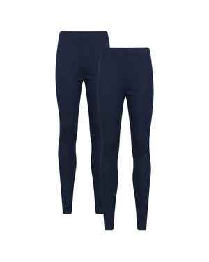 Mountain Warehouse Dames/Dames Talus Thermische Base Layer Legging (Set van 2) (Marine)