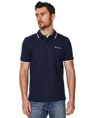 Ben Sherman heren poloshirt met stippen