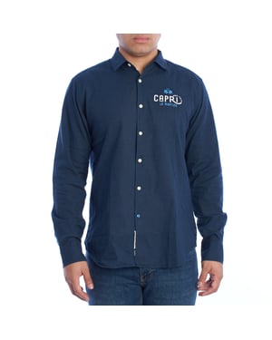 YMC312-TL072 Heren Regular Fit Shirt Met Lange Mouw