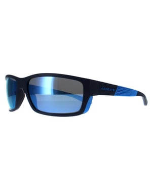 Arnette Rechthoek Heren Donkerblauw Donkergrijs Spiegel Water Gepolariseerd AN4336 Frambuesa