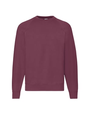Fruit of the Loom Heren Klassiek Raglan Sweatshirt (Bourgondië)