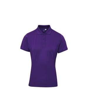 Premier Dames/Dames Coolchecker Plus Poloshirt (Paars)