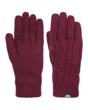 Trespass - Dames Sutella Gebreide Handschoenen (Rood)