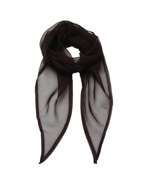 Premier Uniseks sjaal van chiffon in kleuren voor volwassenen (Bruin)