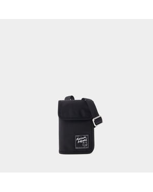 Neck Pouch "the Traveller" - Maison Kitsune - Kunststof - Zwart