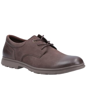 Hush Puppies Heren Trevor leren Derby Schoenen (Bruin)