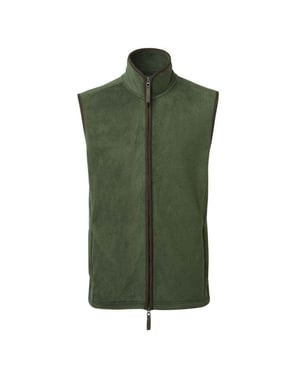 Premier Heren Artisan Fleece Gilet (Mosgroen/bruin)