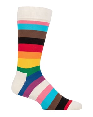 Happy Socks - Novelty Pride Design Sokken | Geweldig Cadeau - Pride Streep