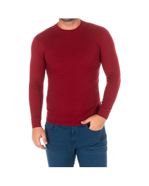 Langärmliges Herren-T-Shirt mit halbhohem Kragen 1625-H