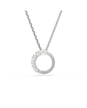 Swarovski 'Matrix' Dames Ketting van Basismetaal - Zilver 5688751