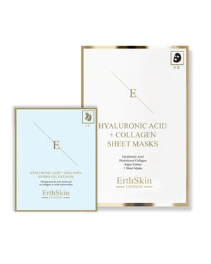 Hyaluronzuur & Collageen Masker - 3 vellen + Hyaluronzuur + Collageen Hydrogel Oogkompressen 5 X 2
