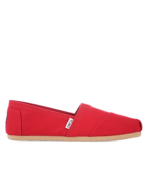 Dames Toms Classics Canvas Pumps in Rood