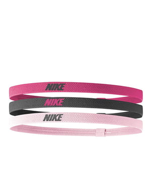 Nike Hoofdband in gemengde breedte (set van 3) (Roze/Grijs)