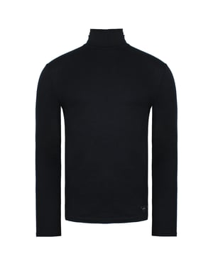 Hom Plain Heren Zwarte Golf Trui