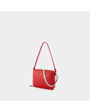 Courreges Handtas met wolkenketting - - Leer - Rood