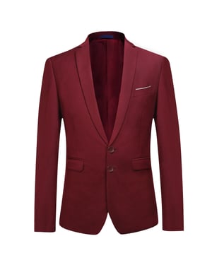 Klassieke rode blazer Blazer met twee knopen