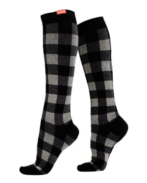 Katoenen 15-20 mmhg gegradueerde compressiesokken - Heathered Gray
