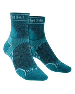 Bridgedale - Dames Lichtgewicht Merino Sokken - Blauwgroen