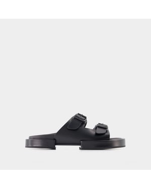 Blok Henri sandalen - Ann Demeulemeester - Leer - Zwart