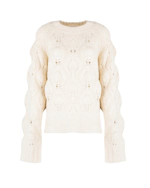 Silvian Heach stoppen Oversize Vrouw beige